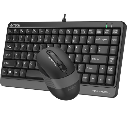 Комплект кл-ра+мышь проводн. A4Tech Fstyler F1110 black/grey USB Multimedia (F1110 GREY) Комплект кл-ра+мышь проводн. A4Tech Fstyler F1110 black/grey USB Multimedia (F1110 GREY)