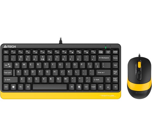 Клавиатура + мышь A4Tech Fstyler F1110 клав:черный/желтый мышь:черный/желтый USB Multimedia (F1110 BUMBLEBEE) Клавиатура + мышь A4Tech Fstyler F1110 клав:черный/желтый мышь:черный/желтый USB Multimedia (F1110 BUMBLEBEE)