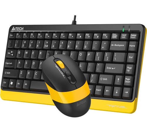 Клавиатура + мышь A4Tech Fstyler F1110 клав:черный/желтый мышь:черный/желтый USB Multimedia (F1110 BUMBLEBEE) Клавиатура + мышь A4Tech Fstyler F1110 клав:черный/желтый мышь:черный/желтый USB Multimedia (F1110 BUMBLEBEE)