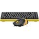 Клавиатура + мышь A4Tech Fstyler F1110 клав:черный/желтый мышь:черный/желтый USB Multimedia (F1110 BUMBLEBEE)
