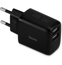 Сетевое зар./устр. Buro BUWH1 15.5W 3.1A+1A 2xUSB универсальное черный (BUWH15S200BK)