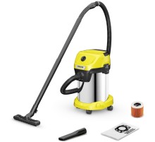 Строительный пылесос Karcher WD 3 S V-19/4/20 (YSY) 1000Вт (уборка: сухая/сбор воды) желтый