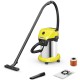 Строительный пылесос Karcher WD 3 S V-19/4/20 (YSY) 1000Вт (уборка: сухая/сбор воды) желтый