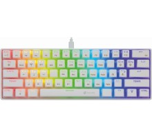 Клавиатура Оклик K763W механическая белый USB беспроводная BT/Radio Multimedia for gamer LED (1920562)