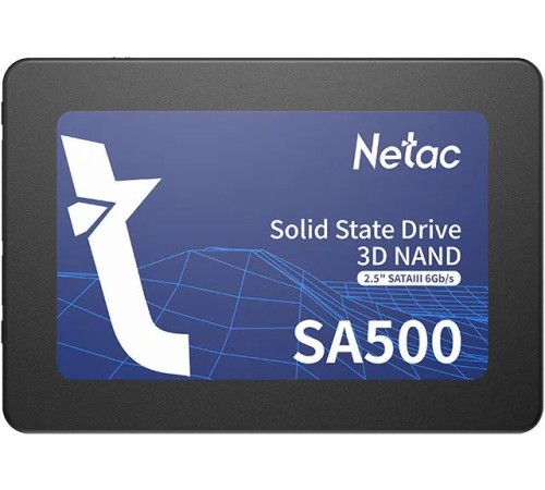 Твердотельный накопитель Netac SA500 2.5 SATAIII 3D NAND SSD 2TB, R/W up to 530/475MB/s