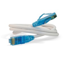Патч-корд Hyperline PC-LPM-UTP-RJ45-RJ45-C6-1.5M-LSZH-WH PC-LPM-UTP-RJ45-RJ45-C6-1.5M U/UTP не экранированный RJ-45 вил.-вилка RJ-45 кат.6 1.5м белый LSZH (уп.:1шт) 24AWG