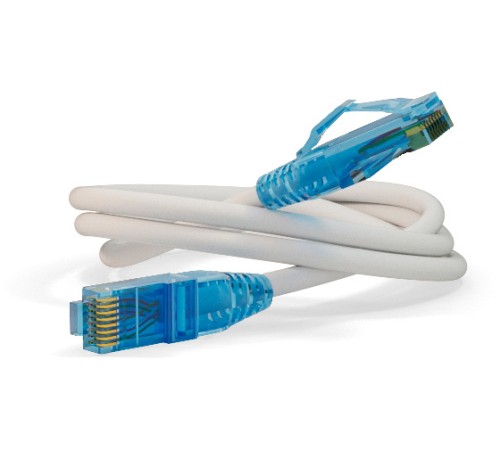 Патч-корд Hyperline PC-LPM-UTP-RJ45-RJ45-C6-1.5M-LSZH-WH PC-LPM-UTP-RJ45-RJ45-C6-1.5M U/UTP не экранированный RJ-45 вил.-вилка RJ-45 кат.6 1.5м белый LSZH (уп.:1шт) 24AWG