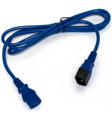 Шнур питания Hyperline PWC-IEC13-IEC14-5.0-BL C13-С14 проводник.:3x0.75мм2 5м 250В 10А (упак.:1шт) синий