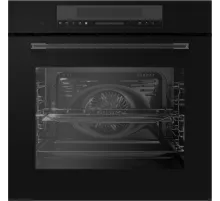 Духовой шкаф Электрический Hyundai HMEO 6780 BG черное стекло/серебристый