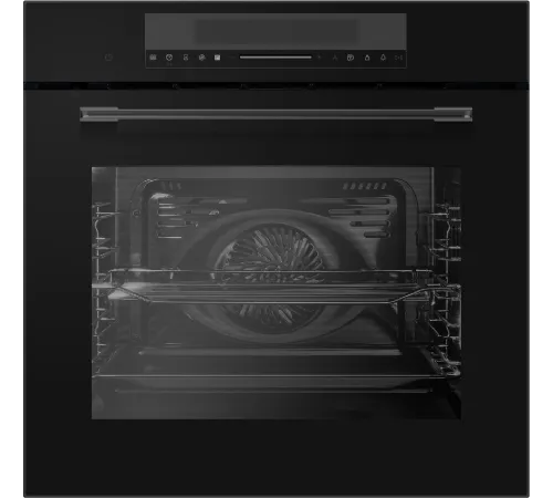 Духовой шкаф Электрический Hyundai HMEO 6780 BG черное стекло/серебристый