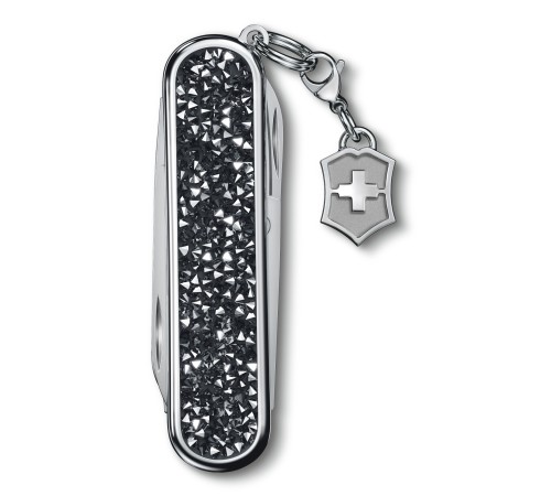 Нож перочинный Victorinox Classic Brilliant Crystal (0.6221.35) 58мм 5функц. черный/серебристый подар.коробка Нож перочинный Victorinox Classic Brilliant Crystal (0.6221.35) 58мм 5функц. черный/серебристый подар.коробка