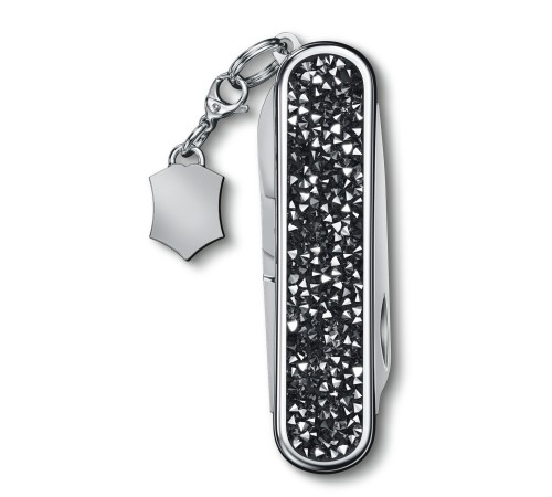 Нож перочинный Victorinox Classic Brilliant Crystal (0.6221.35) 58мм 5функц. черный/серебристый подар.коробка Нож перочинный Victorinox Classic Brilliant Crystal (0.6221.35) 58мм 5функц. черный/серебристый подар.коробка