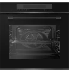 Духовой шкаф Электрический Hyundai HMEO 6780 DX черное стекло/серебристый