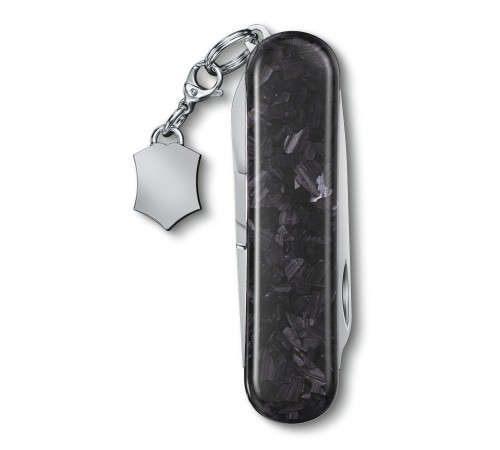 Нож перочинный Victorinox Classic Brilliant Carbon (0.6221.90) 58мм 5функц. черный/серебристый подар.коробка
