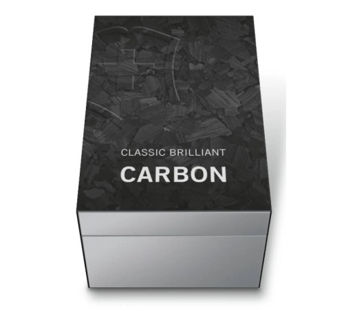 Нож перочинный Victorinox Classic Brilliant Carbon (0.6221.90) 58мм 5функц. черный/серебристый подар.коробка