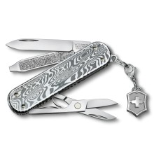 Нож перочинный Victorinox Classic Brilliant Damast (0.6221.34) 58мм 5функц. серебристый подар.коробка