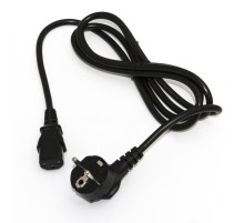 Hyperline PWC-IEC13-SHM-1.0-BK Кабель питания компьютера (Shucko+C13) (3x0.75), 1.0м