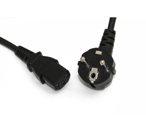 Hyperline PWC-IEC13-SHM-1.0-BK Кабель питания компьютера (Shucko+C13) (3x0.75), 1.0м