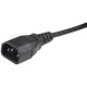 Hyperline PWC-IEC13A-IEC14-1.8-BK Кабель питания монитор-компьютер IEC 320 C13 (угловая) - IEC 320 C14 (3x0.75), 10A, прямая вилка, 1.8м, цвет черный