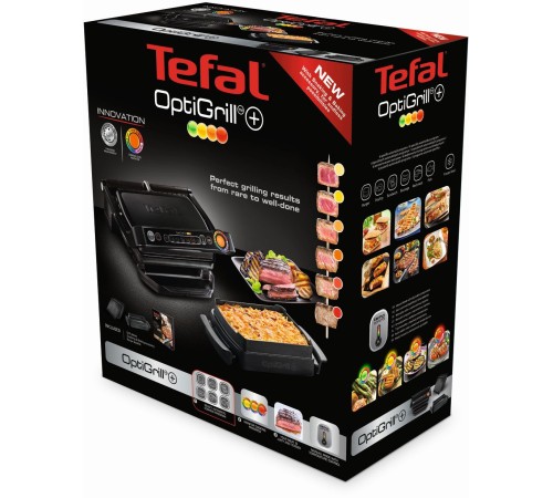 Электрогриль Tefal Optigrill+ GC714834 2000Вт черный Электрогриль Tefal Optigrill+ GC714834 2000Вт черный