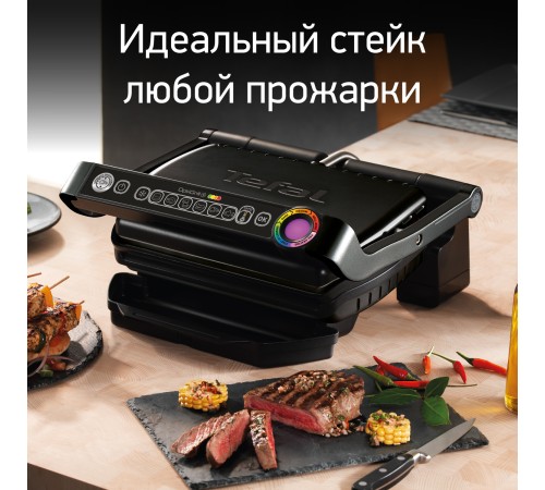Электрогриль Tefal Optigrill+ GC714834 2000Вт черный Электрогриль Tefal Optigrill+ GC714834 2000Вт черный