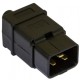 Hyperline CON-IEC320C20 Разъем IEC 60320 C20 220В 16A на кабель, контакты на винтах (плоские выступающие штыревые контакты в пластиковом обрамлении), прямой