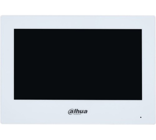 DAHUA DHI-VTH2621GW-WP Видеодомофон IP 7 дюймовый с WiFi 2.4ГГц, белый, ёмкостной сенсорный экран, питание DC 12В/PoE