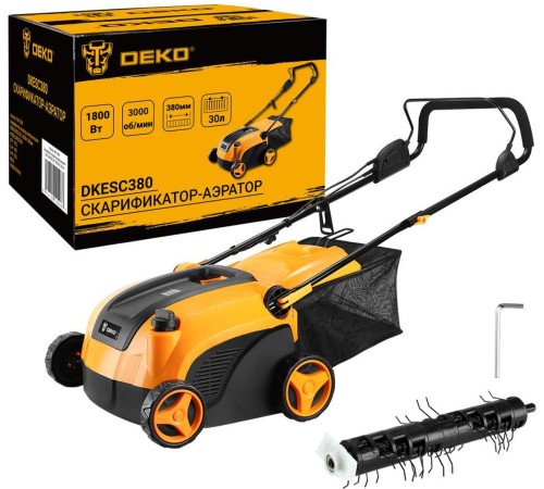 Скарификатор Deko DKESC380 электр. 1800Вт 3000об/мин (065-1204) Скарификатор Deko DKESC380 электр. 1800Вт 3000об/мин (065-1204)