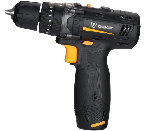 Дрель-шуруповерт ударная аккумуляторная DEKO GCD12DU, 12В, 1x1.5Ач Дрель-шуруповерт ударная аккумуляторная DEKO GCD12DU, 12В, 1x1.5Ач