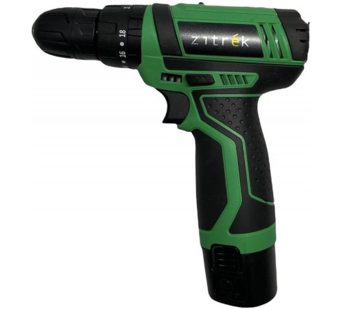 Дрель аккумуляторная ударная Zitrek Crusher 14-Li { 12В, Li-ion аккум. 2шт, ЗУ, кейс, бита } [063-4054]
