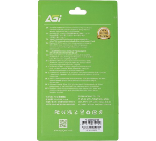 Память DDR4 16Gb 2666MHz AGi AGI266616SD138 SD138 RTL PC4-21300 CL19 SO-DIMM 260-pin 1.2В Ret Память DDR4 16Gb 2666MHz AGi AGI266616SD138 SD138 RTL PC4-21300 CL19 SO-DIMM 260-pin 1.2В Ret