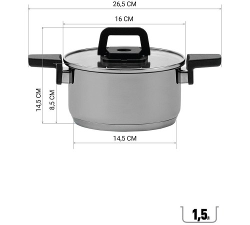 Набор посуды Polaris Fold&Keep 6S 6 предметов (018551)