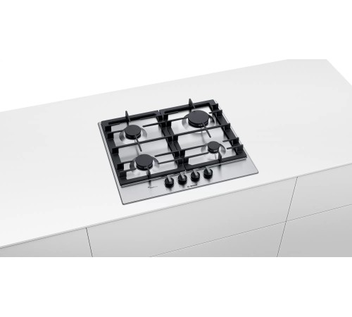 Газовая варочная поверхность Bosch Serie 6 PCP6A5B90M нержавеющая сталь