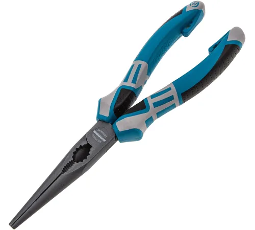 Длинногубцы прямые GROSS 205 мм, трехкомпонентные рукоятки 17171