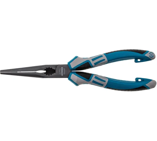 Длинногубцы прямые GROSS 205 мм, трехкомпонентные рукоятки 17171