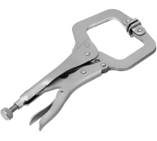 Зажим СИБРТЕХ 18425  ручной увеличенный захват подвижные губки 170мм