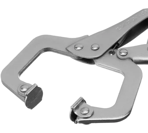 Зажим СИБРТЕХ 18425  ручной увеличенный захват подвижные губки 170мм