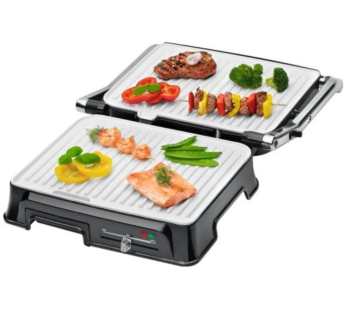 Электрогриль Clatronic KG 3571 2000Вт серебристый/черный Электрогриль Clatronic KG 3571 2000Вт серебристый/черный