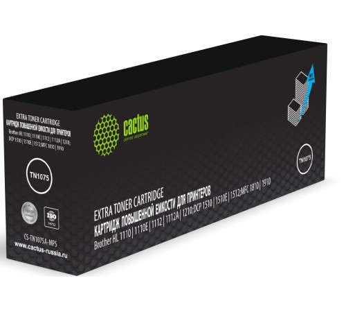 Картридж лазерный Cactus CS-TN1075A-MPS черный (2000стр.) для Brother HL-1110/1112/1510/1512/1810/1815
