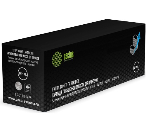 Картридж лазерный Cactus CS-D111L-MPS черный (3000стр.) для Samsung Xpress M2022/M2020/M2021/M2020W/M2070/M2070FW/M2071 /M2071FH/M2021W/M2022W/M2070F/M2070W/M2071F