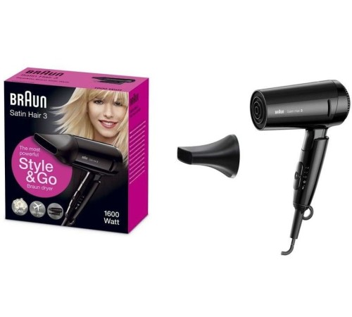 Фен Braun BRHD350E 1600Вт черный Фен Braun BRHD350E 1600Вт черный