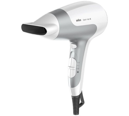 Фен Braun BRHD580E 2500Вт белый/серебристый