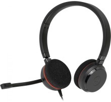 Наушники с микрофоном Jabra Evolve 20 MS Duo черный 1.2м накладные USB оголовье (4999-823-189)