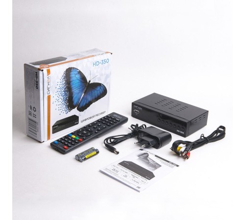 Ресивер DVB-T2 Сигнал HD-350 черный