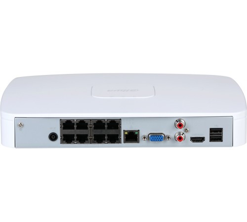 DAHUA DHI-NVR4108-8P-EI 8-канальный IP-видеорегистратор c PoE, 4K, H.265+, видеоаналитика, разрешение записи до 16Мп