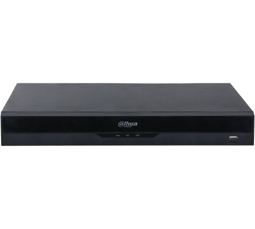 DAHUA DHI-NVR5216-8P-EI 16-канальный IP-видеорегистратор c PoE, 4K, H.265+, видеоаналитика, входящий поток до 384Мбит/с, 2 SATA III до 16Тбайт