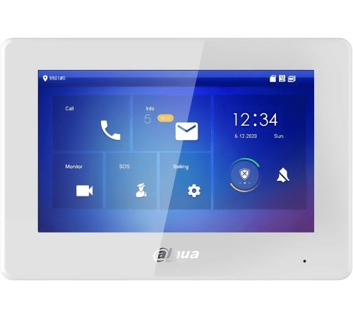 DAHUA DHI-VTH5421HW-W Монитор видеодомофона IP 7-и дюймовый с WiFi 2.4ГГц, белый, ёмкостной сенсорный экран, поддержка micro-SD до 64Гб, питание DC 12В DAHUA DHI-VTH5421HW-W Монитор видеодомофона IP 7-и дюймовый с WiFi 2.4ГГц, белый, ёмкостной сенсорный экран, поддержка micro-SD до 64Гб, питание DC 12В