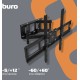 Кронштейн для телевизора Buro MF3 черный 32"-70" макс.40кг настенный поворотно-выдвижной и наклонный
