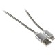 Кабель Premier 6-703M2 1.0S USB-A-Lightning (m) 1м серебристый пакет