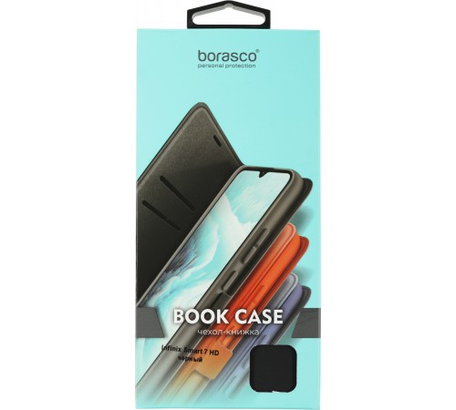 Чехол (флип-кейс) BoraSCO для Infinix Smart 7 HD черный (71754) Чехол (флип-кейс) BoraSCO для Infinix Smart 7 HD черный (71754)